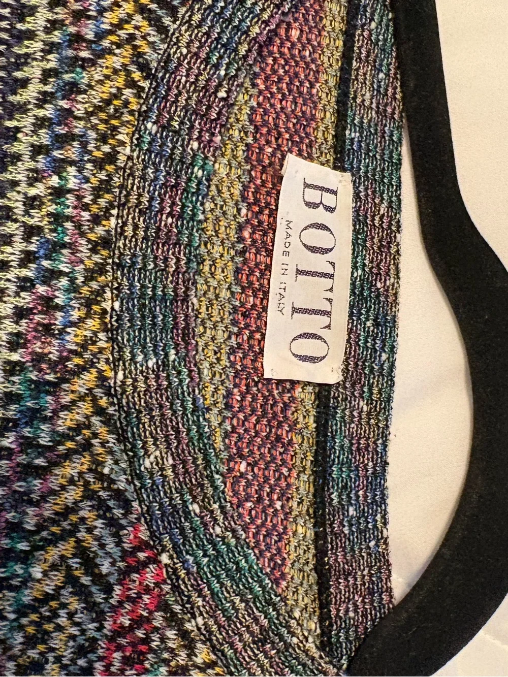 Botto Sweater Multicolor Men’s Striped Knit Crewneck Size M